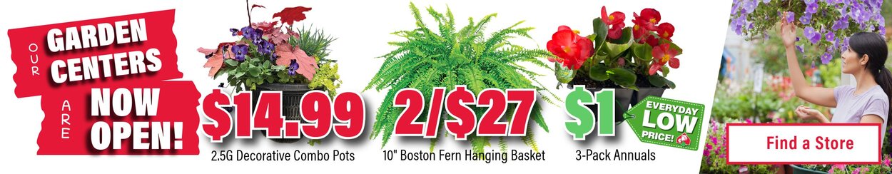 Our Garden Centers are Now Open