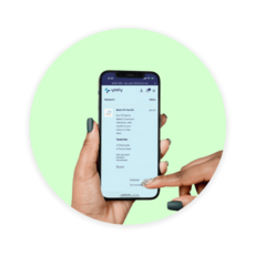 holding mobile phone