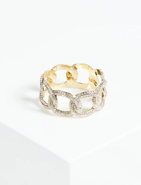 diamond link bangle bracelet