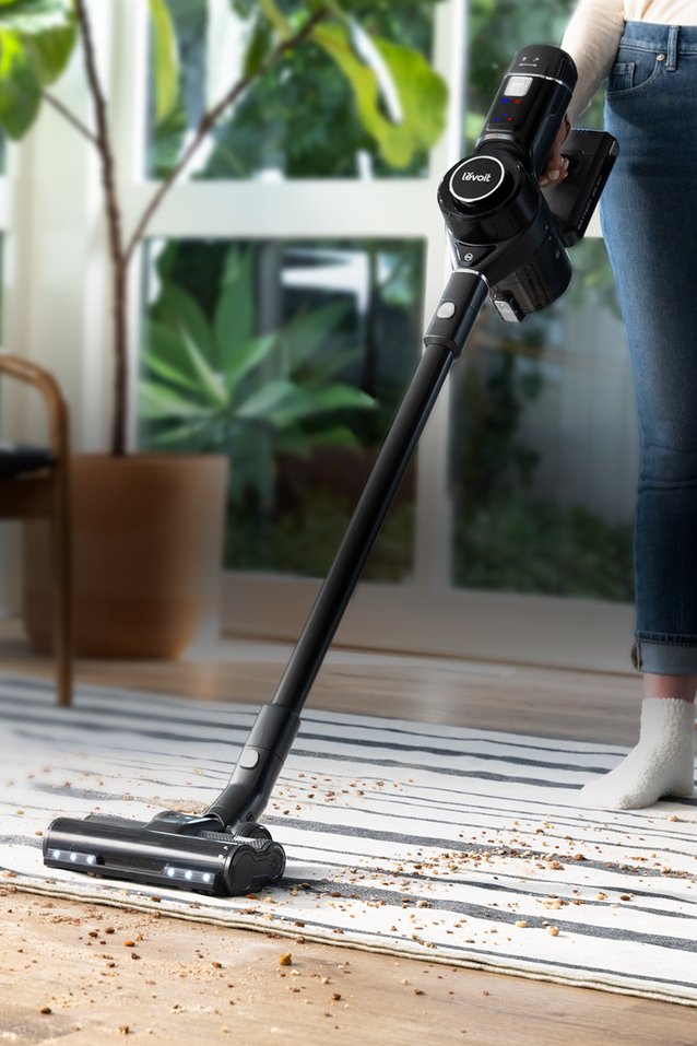 VortexIQ™ Vacuum with model vacuuming floor