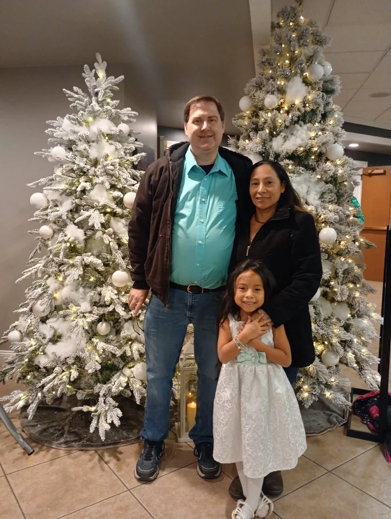Founder with children