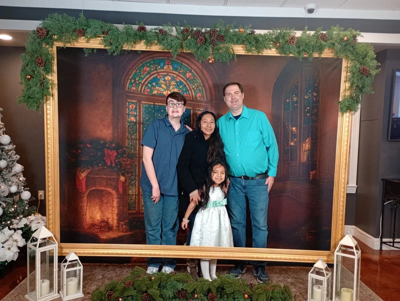 Founder with current wife