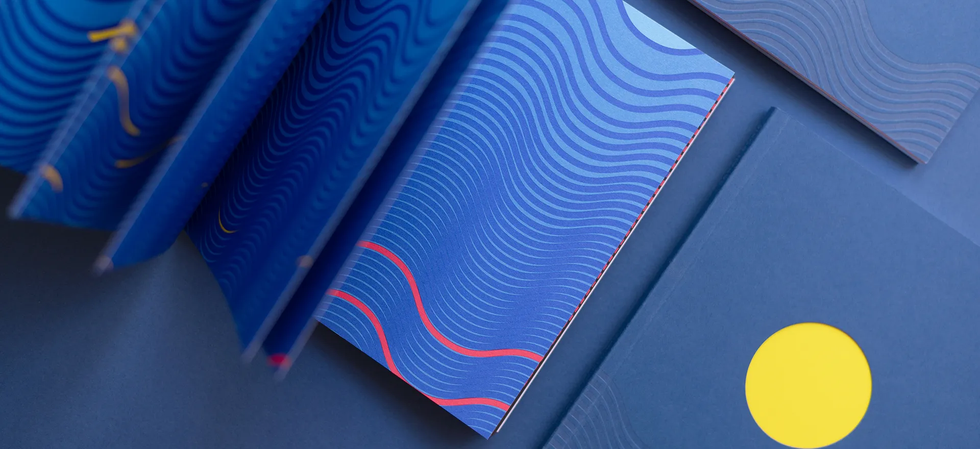 Brightly coloured book project