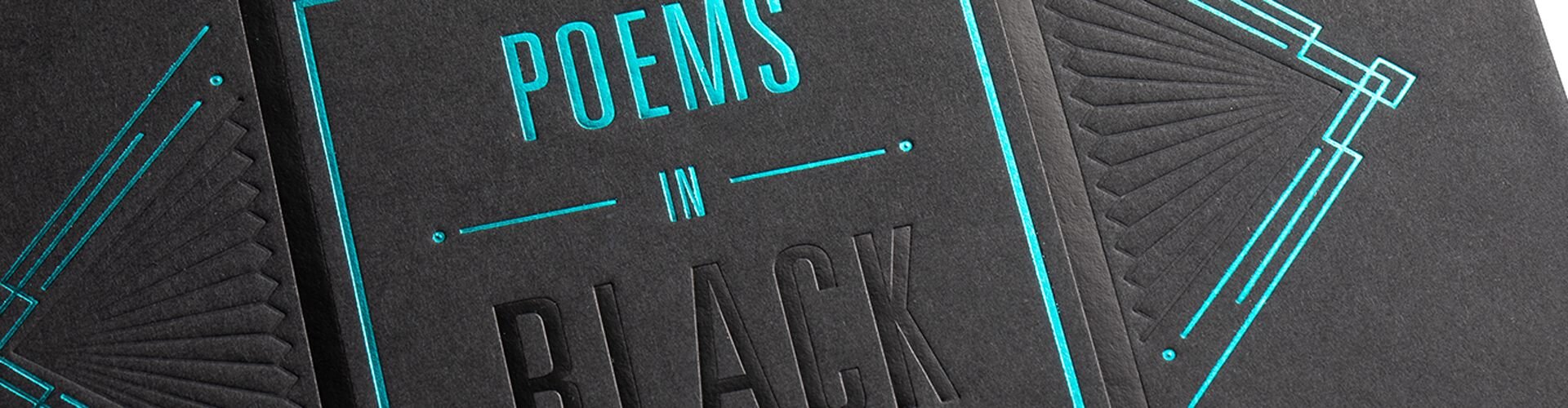 Poem is black banner