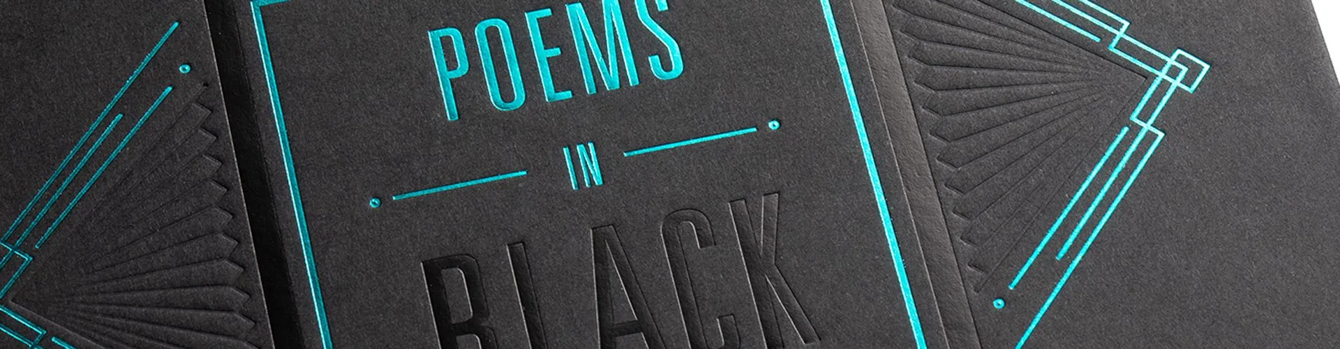 Poem is black banner