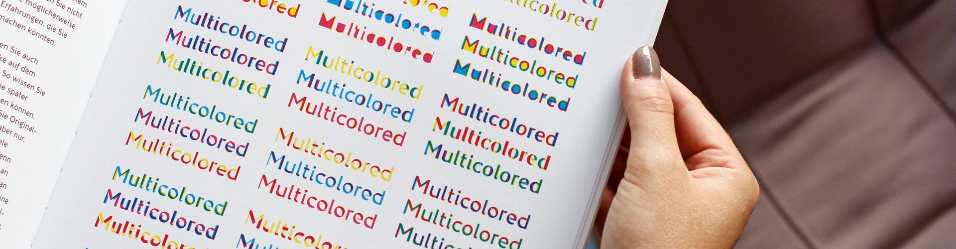 Color and type banner
