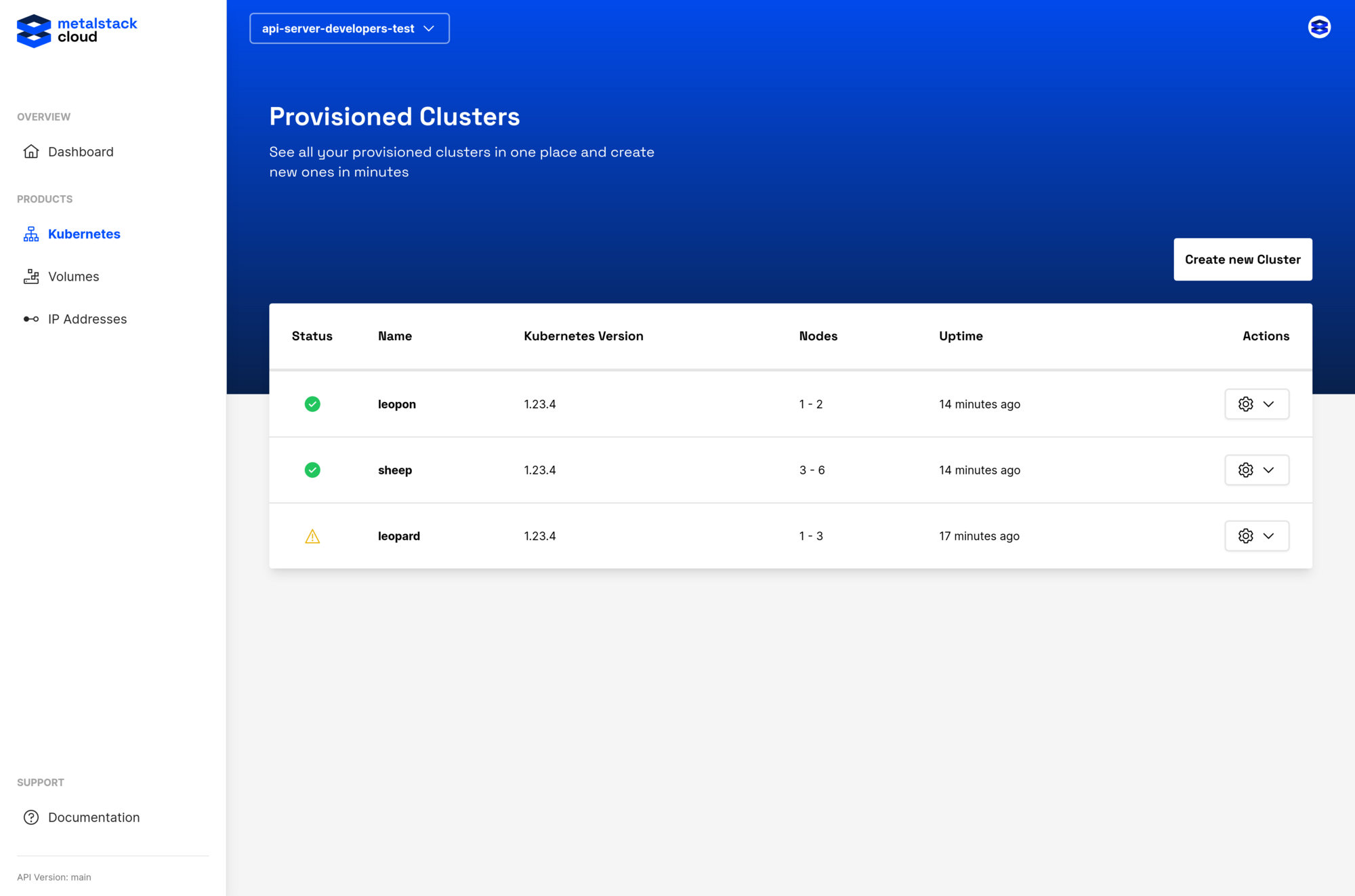 Cluster-Health-Status