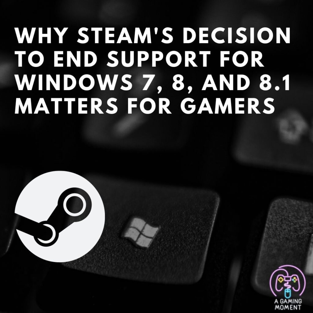 Why Steam's Decision to End Support for Windows 7, 8, and 8.1 Matters for Gamers