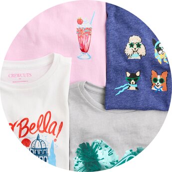 Kids’ graphic tees