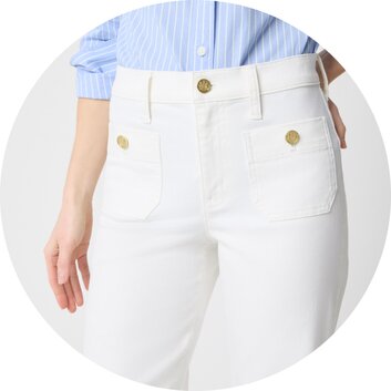 Women’s white jeans