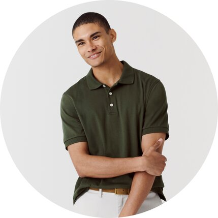Men’s soft-touch polos