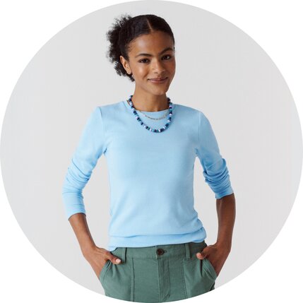 Women’s long-sleeve everyday tees