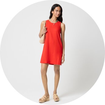 Women’s linen-blend shift dresses