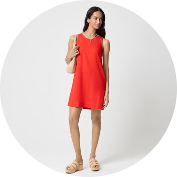 Women’s linen-blend shift dresses