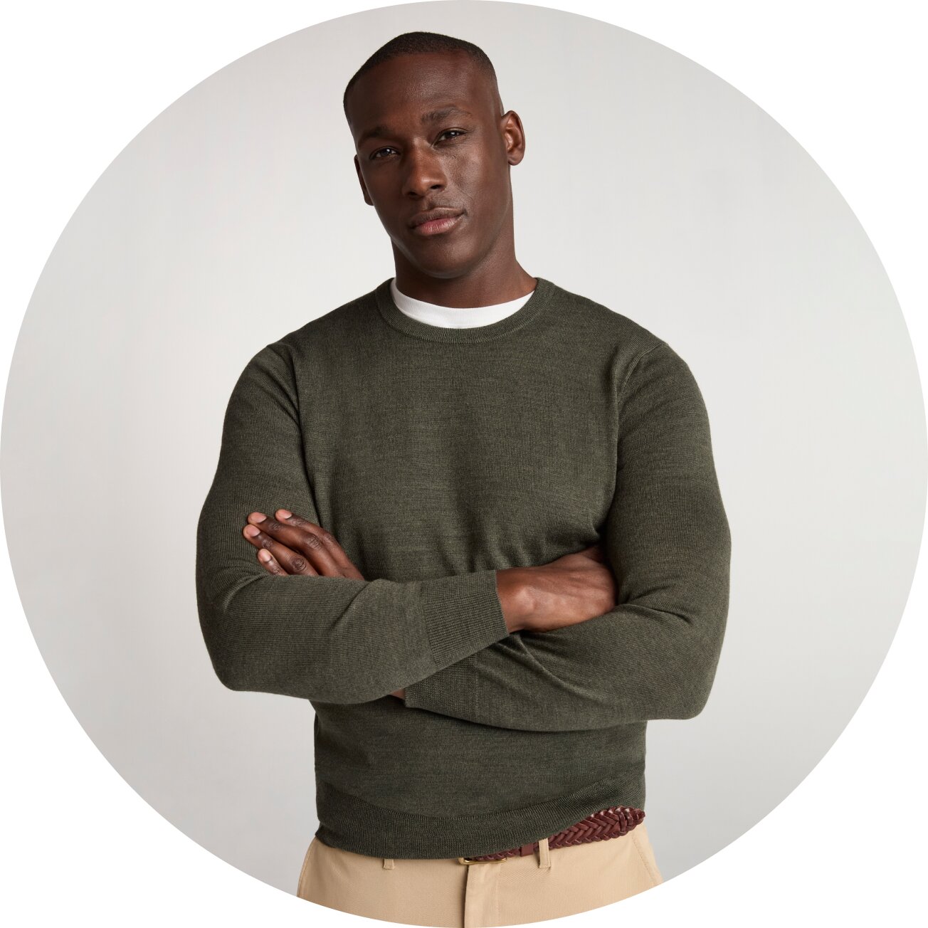 Men’s cotton seed-stitch sweaters