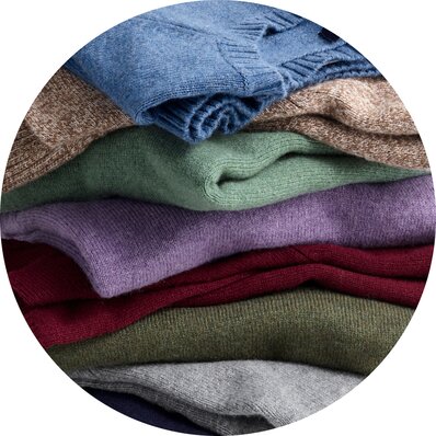 Men’s lambswool-blend crewneck sweaters