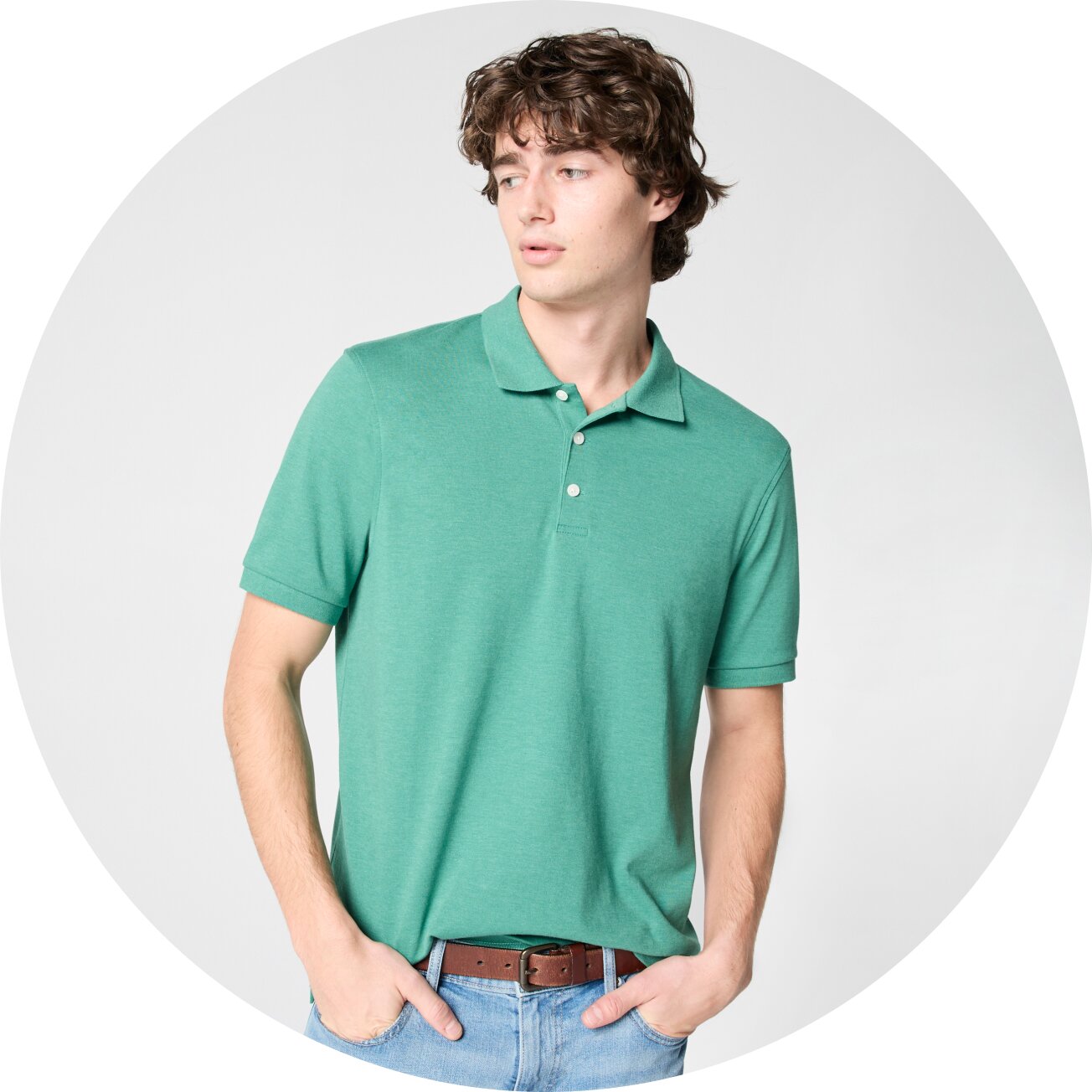 Men’s soft-touch polos