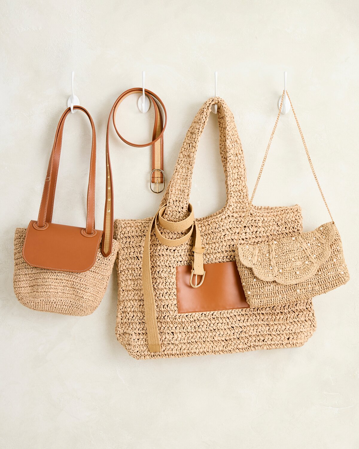 Sunny days, meet straw accessories…