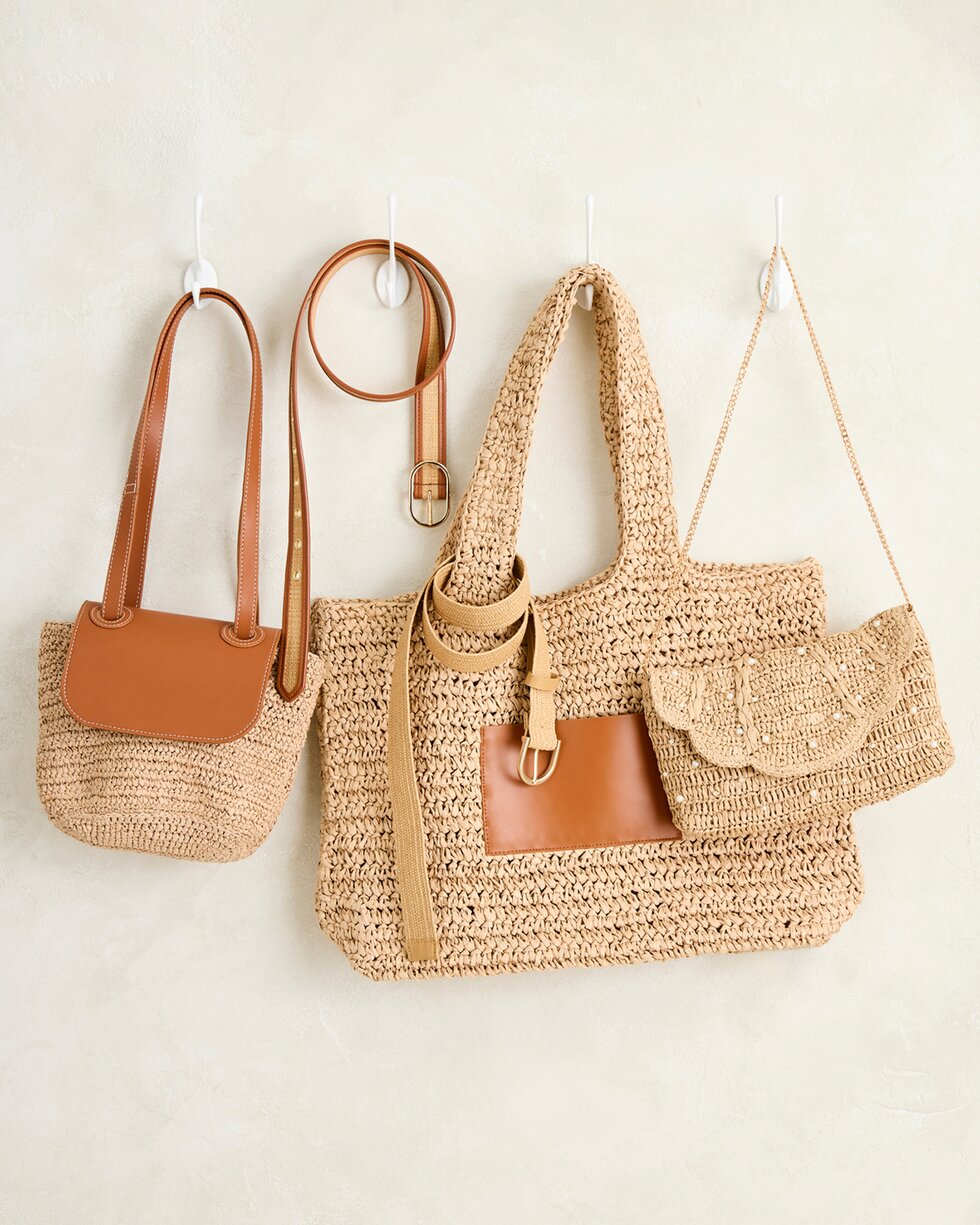 Sunny days, meet straw accessories…