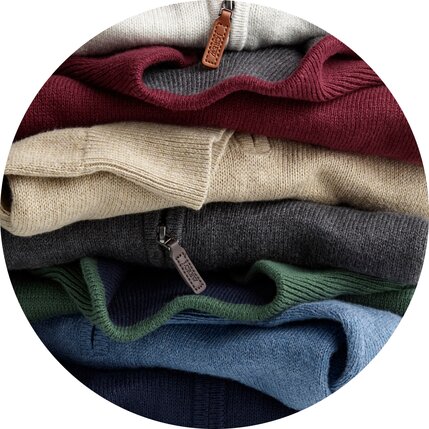 Men’s cotton quarter-zips