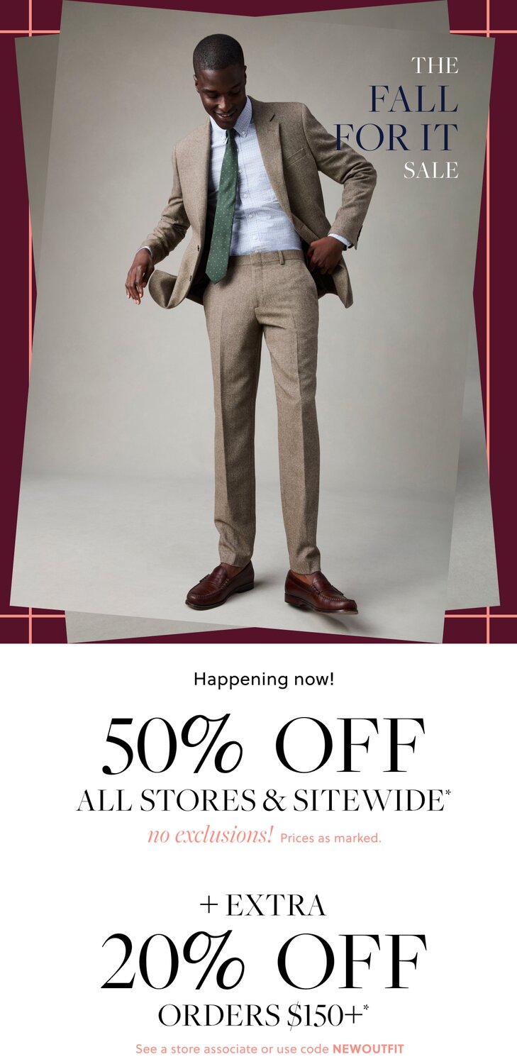 50% Off All Stores & Sitewide no exclusions! Prices as marked.