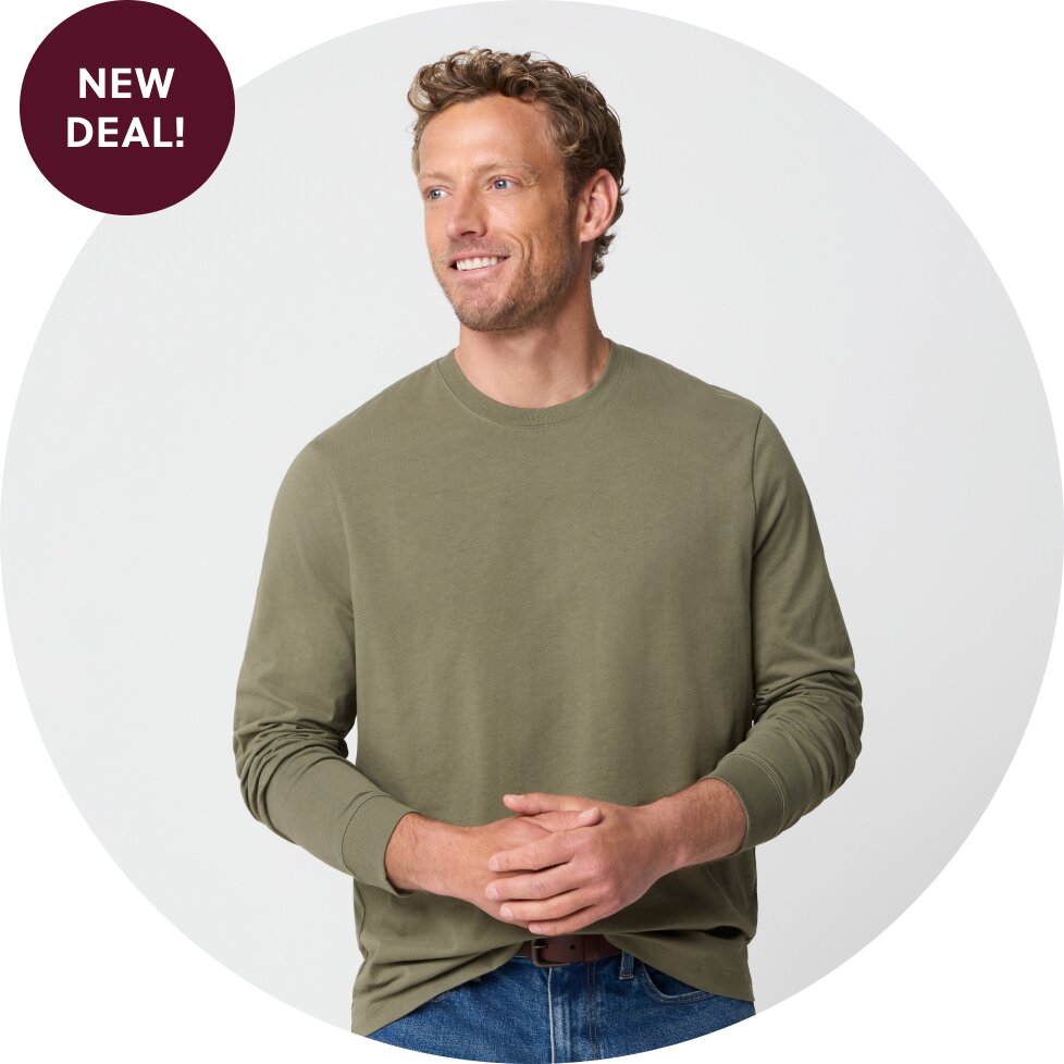 Men’s garment-dyed tees