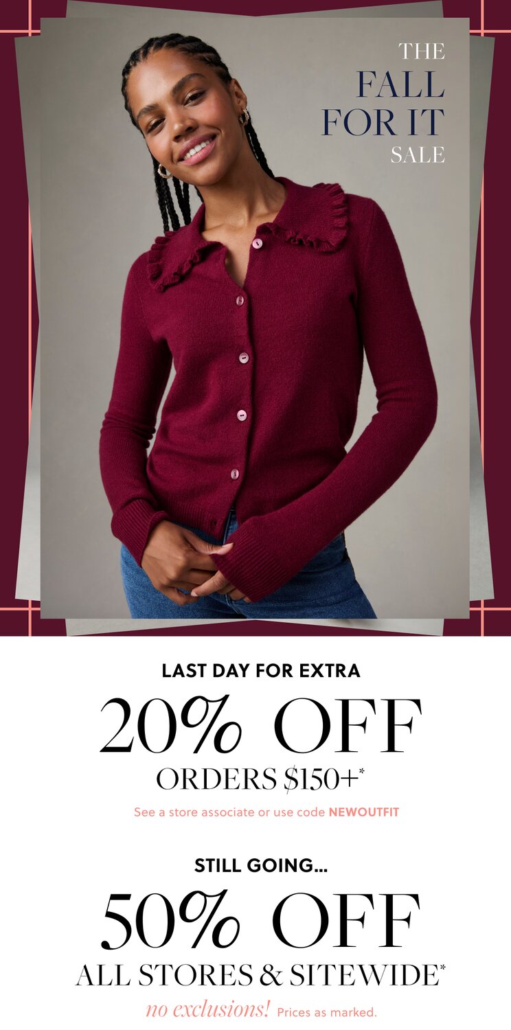 50% Off All Stores & Sitewide no exclusions! Prices as marked.