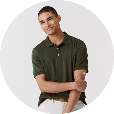 Men’s soft-touch polos