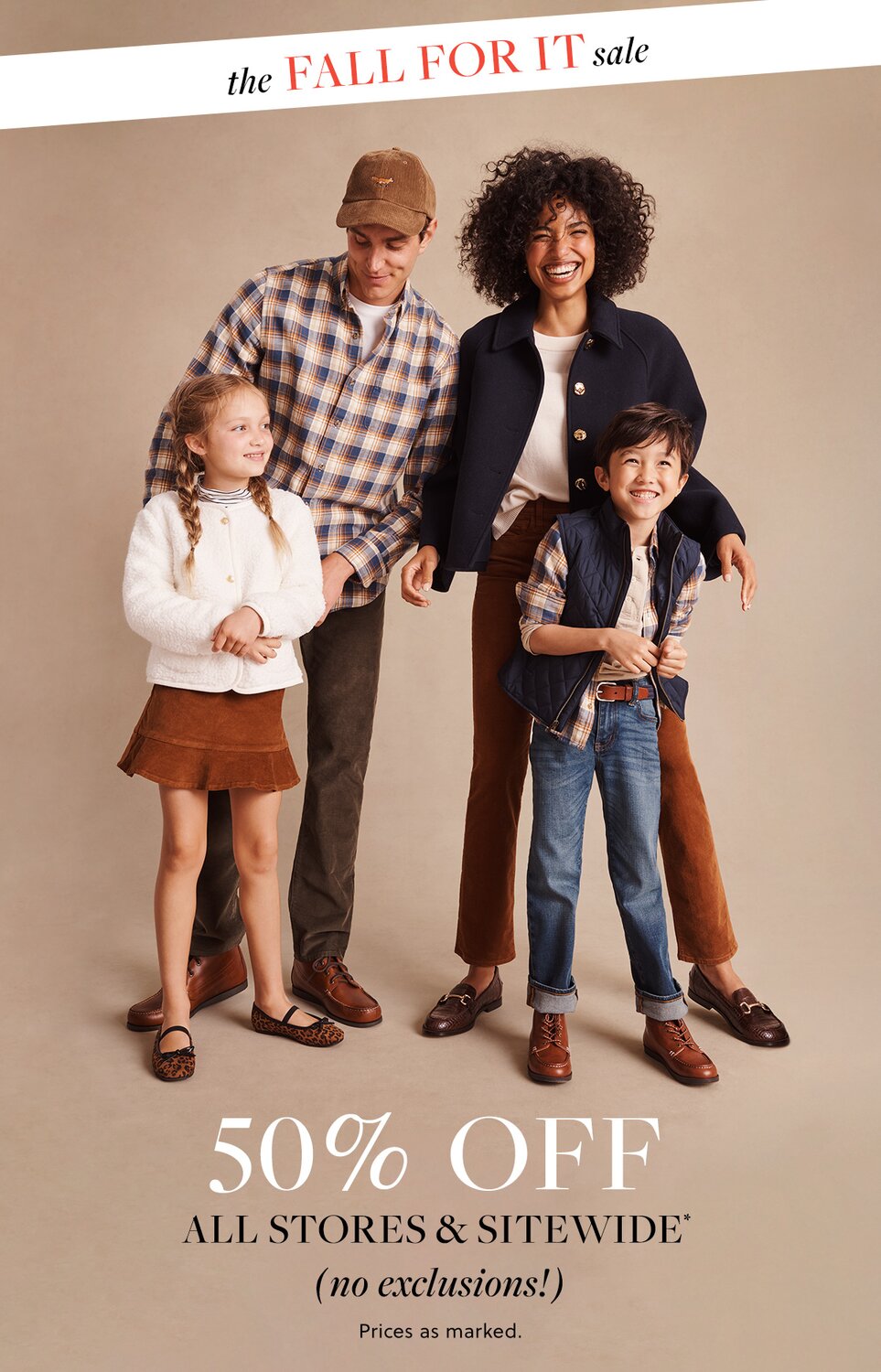 the FALL FOR IT sale 50% Off