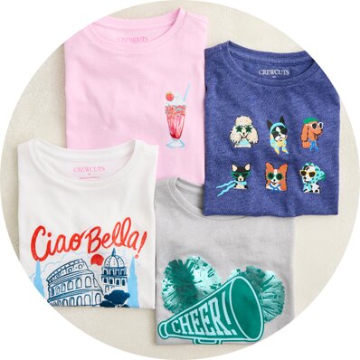 Kids’ graphic tees