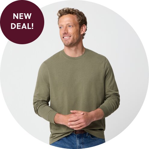Men’s garment-dyed tees