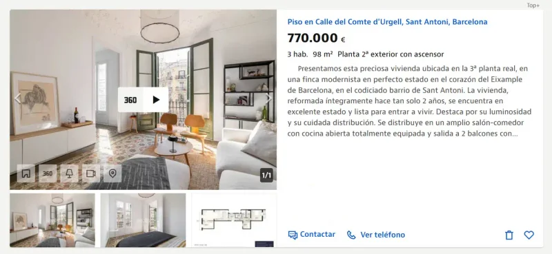 Tour virtual 360 para agencias inmobiliarias en Barcelona: cómo mostrar mejor una vivienda en venta o alquiler