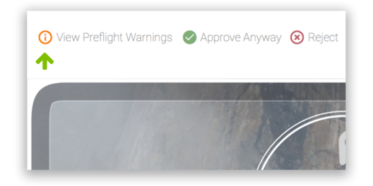 Preflight warnings