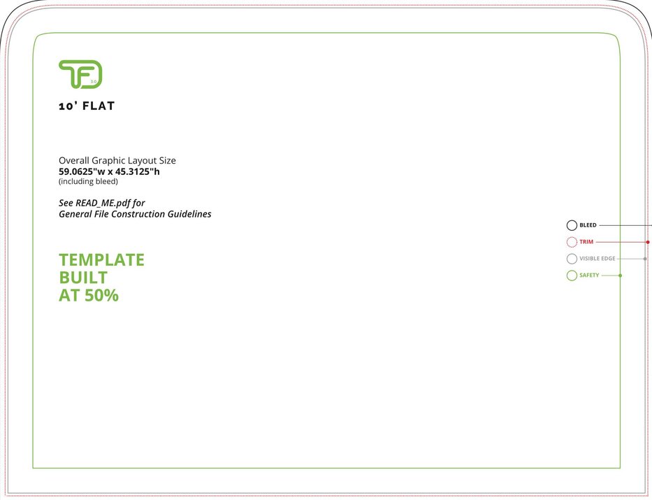 Tru-Fit 10x8 flat display design template