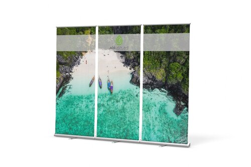 3-Piece Banner Wall with imagery of sandy beach