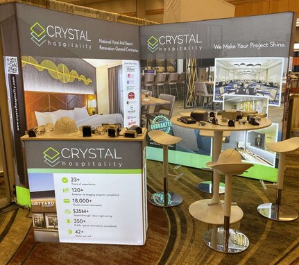 Crystal hospitality backlit display by Ace Displays