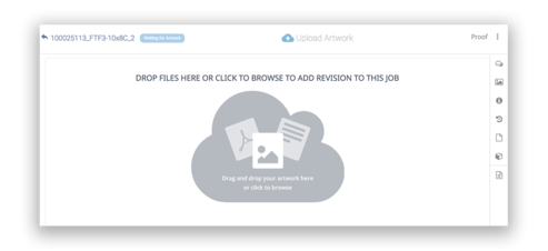 Upload artwork example