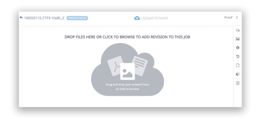 Upload artwork example