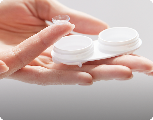 Go to online shop to order contact lens