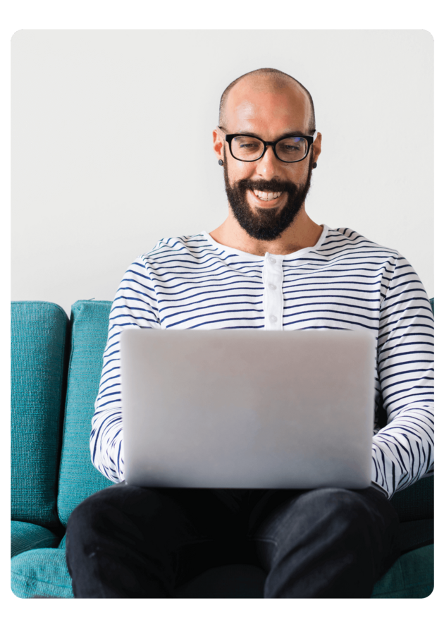 Ondernemer werkt aan Jimdo website