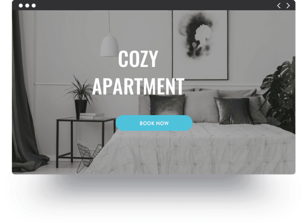 A Jimdo website for an apartment rental. 