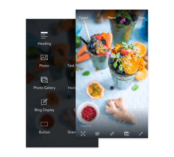 iOSアプリでコンテンツを選択するプレビュー画像
