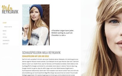 Jimdo Nutzer Website Beispiel