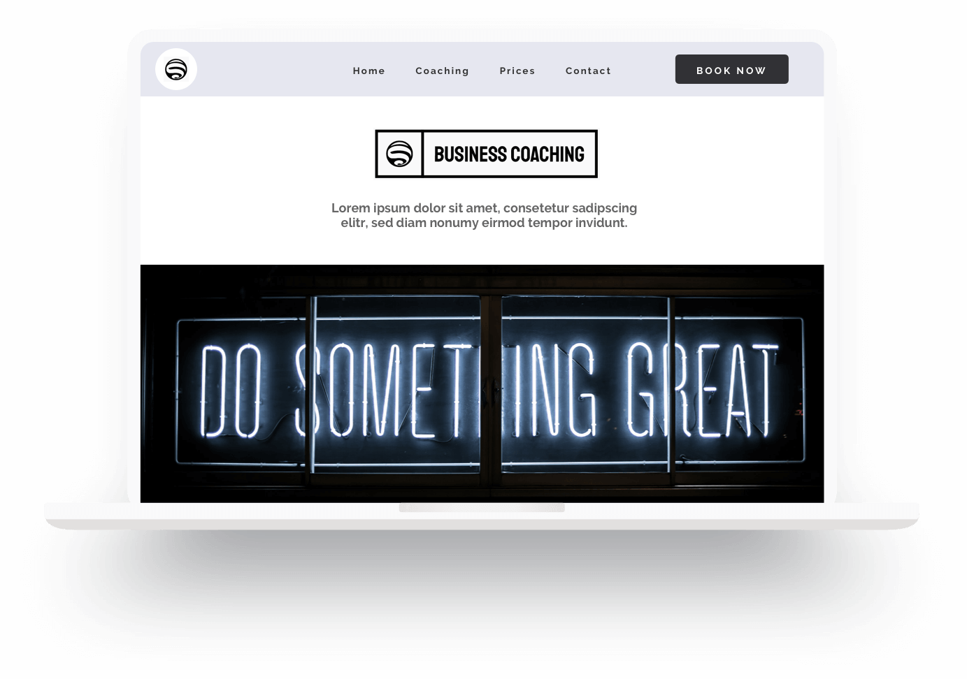 Beispiel für eine mit Jimdo erstellte Website eines Lifecoaches