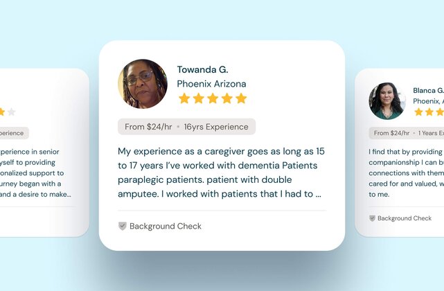 A list of verified Helpers with reviews, experience, and background checks. Herewith makes it easy to find trusted in-home support for seniors.