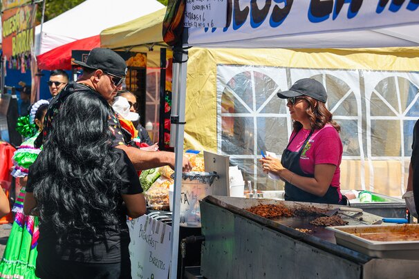 Cinco de Mayo Festival food booth