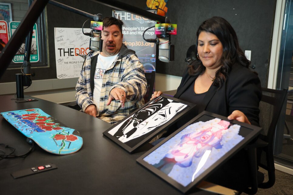 Mark Romero and Cassandra Ornelas of Southwest Denver Coalition 