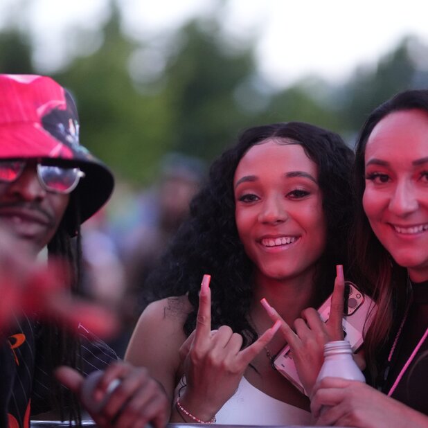 The Drop 104.7 event and fans