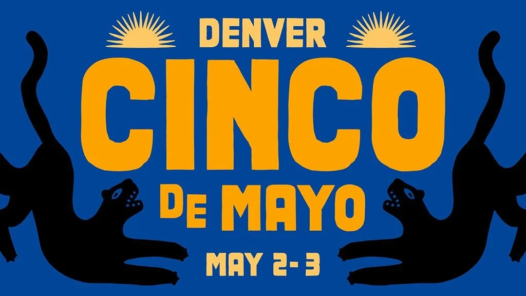 A poster for KUVO JAZZ and THE DROP 104.7 at Cinco de Mayo event