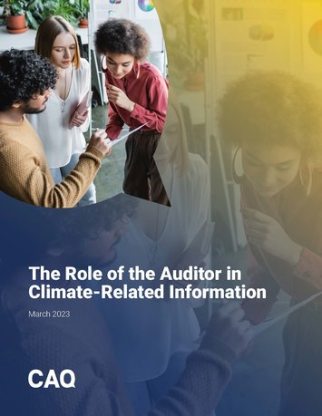 The Role of the Auditor in Climate-Related Information